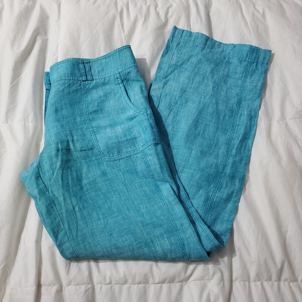 Tommy Bahama 10% Linen Teal Pants